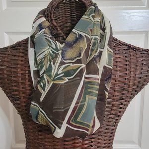 Fleurs  by Elegant Additions - Multi-Autumn Tones Scarf